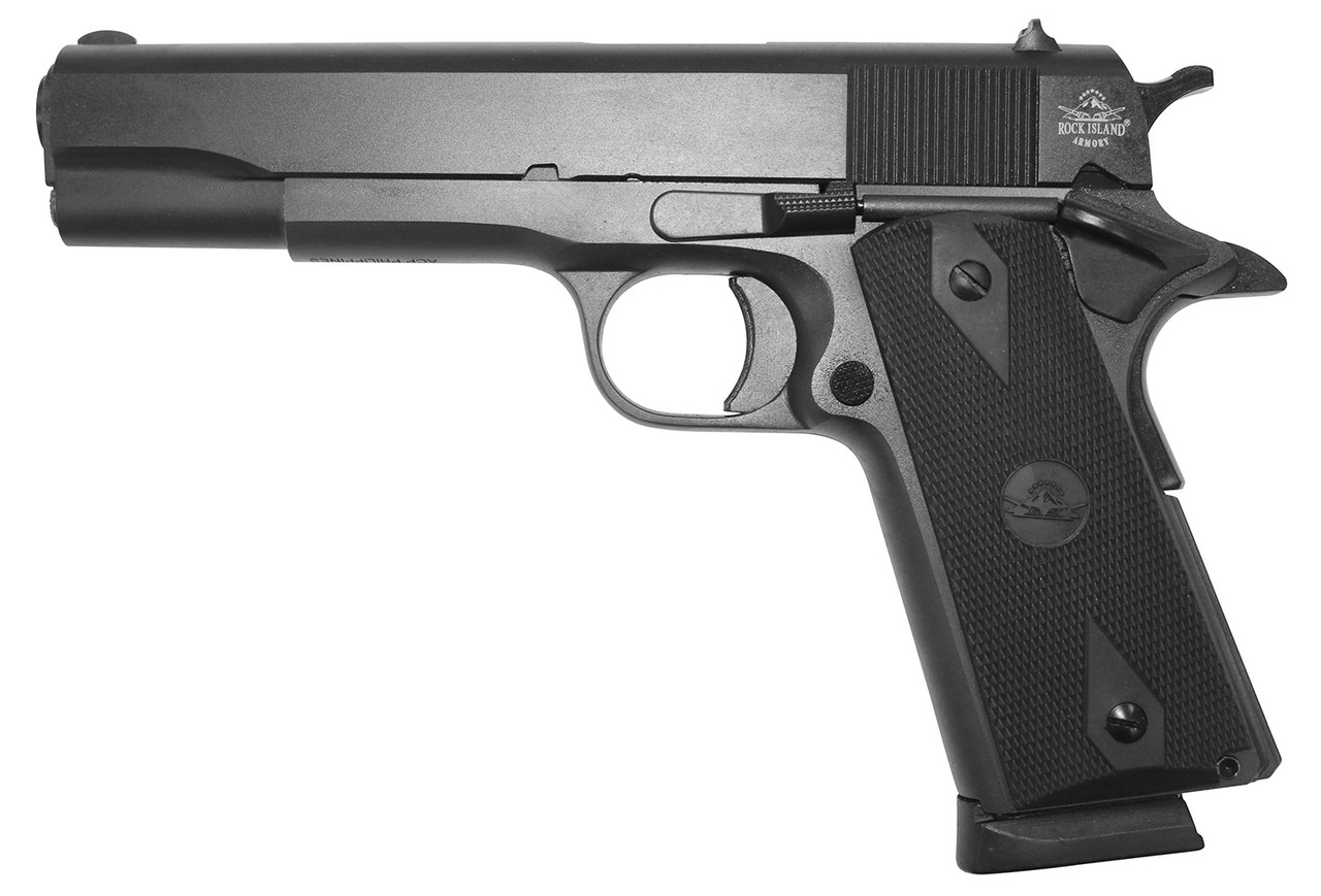 Rock Island GI Entry 45 ACP, 5" Barrel, Black, Fixed Sights, 8rd - Image 2