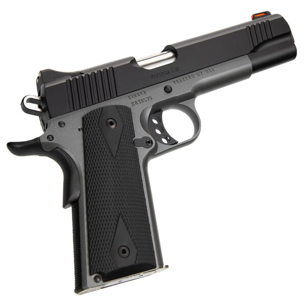 Kimber Custom LW Shadow Ghost 1911 45 ACP, 5" Barrel, Black/Gray, Rubber Grip, 8rd - Image 3